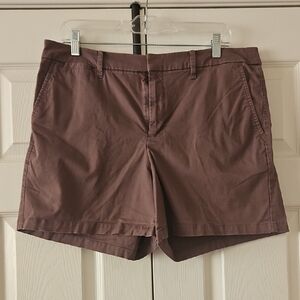 A New Day Brown Bermuda Shorts Cotton Twill